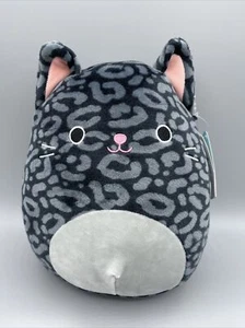 NEU Squishmallows Kellytoy 8 Zoll Xiomara schwarzer Leopard Panther Katze Plüsch Neu mit Etikett - Bild 1 von 6