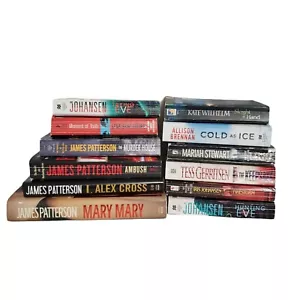 Lot of 12 Crime Thriller Mystery Paperback and Hardback Books Johansen Patterson - Picture 1 of 7