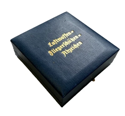 WW2 German Luftwaffe Air Gunners Badge case box - Etui Fliegerschutzen Abzechen. - Image 1 of 2