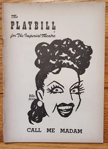 Call Me Madam Playbill December 1951 Ethel Merman Paul Lukas Pat Harrington - Picture 1 of 1