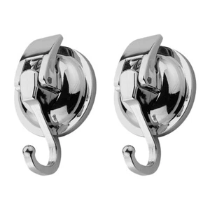 2Pcs Vacuum Suction Cup Sucker Shower Towel Bathroom Kitchen Window Hook Hanger - Picture 1 of 7