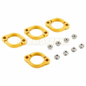 Exhaust Header Split Clamps Flanges For Kawasaki EN450 Vulcan 1985-1990 86 87 88 - Picture 1 of 10