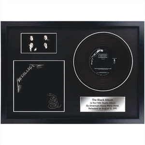 Metallica - The Black Album / Memorabilia / LP / Souvenir in black frame / Metal - Picture 1 of 15