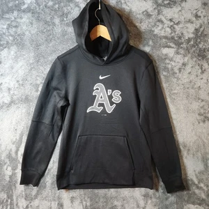 Nike Oakland Athletics Hoodie Sweatshirt Youth Kids Size XL 18/20 Center Swoosh - Picture 1 of 9