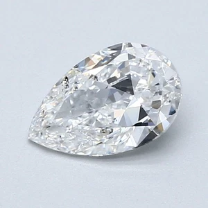 Zertifikat AGI 0,99 CT Birnenschliff natürlicher abgebauter Diamant lose D Farbe VS2 Reinheit - Bild 1 von 2