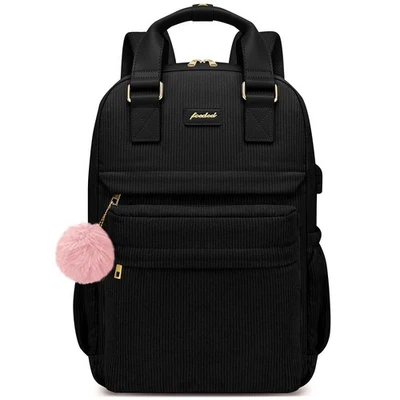 Mochila Escolar para Niñas Laptop Bolsa para Libros: Mochilas Informales de Pana para Mujeres con... Foto 1 de 4