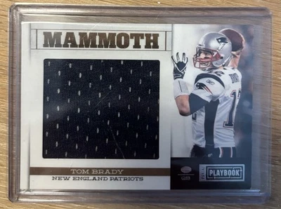 Parche usado Panini Playbook Tom Brady Mammoth Game 2012/99 New England Patriots Foto 1 de 2