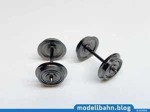 2 Stk Wechselstrom/AC Radsatz f. Piko Ø11,4mm & Spitzachse 24,4mm ähn 56060 - Picture 1 of 2
