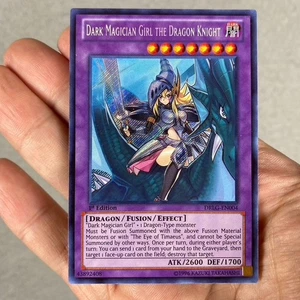 Yu-Gi-Oh! Chica Maga Oscura El Caballero Dragón DRLG-EN004 Secreto Raro 1er Casi Nuevo - Imagen 1 de 7