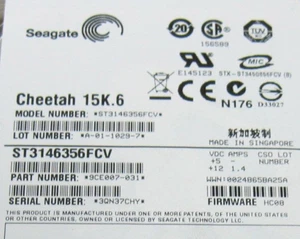 Seagate Cheetah 146GB 15k FC Hard Drive HDD ST3146356FCV 9CE007-031 FW: HC08 - Picture 1 of 1