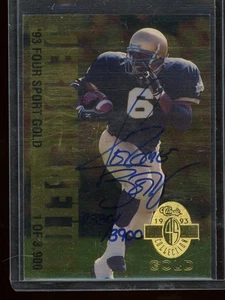 Jerome Bettis 1993 Classic Four Sport Gold Signed Auto #D /3900 Steelers HOF - Bild 1 von 2