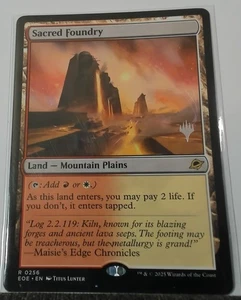 Sacred Foundry Edge of Eternities PROMO NM/M regular style nonfoil 0256 - Picture 1 of 1