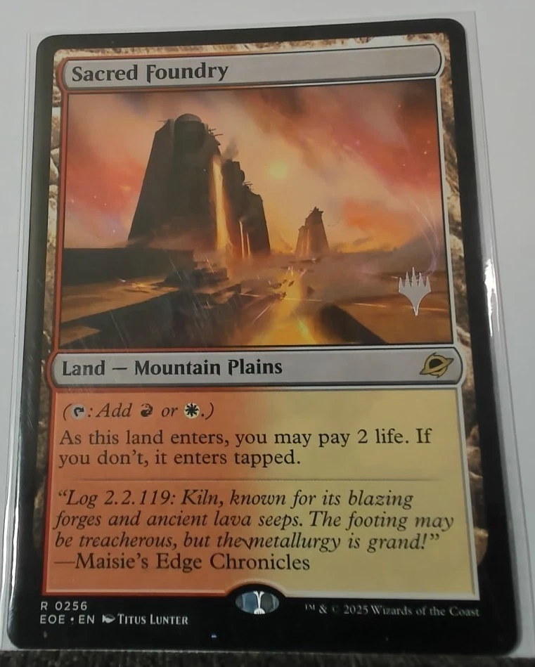 Sacred Foundry Edge of Eternities PROMO NM/M regular style nonfoil 0256 - Image 1 of 1