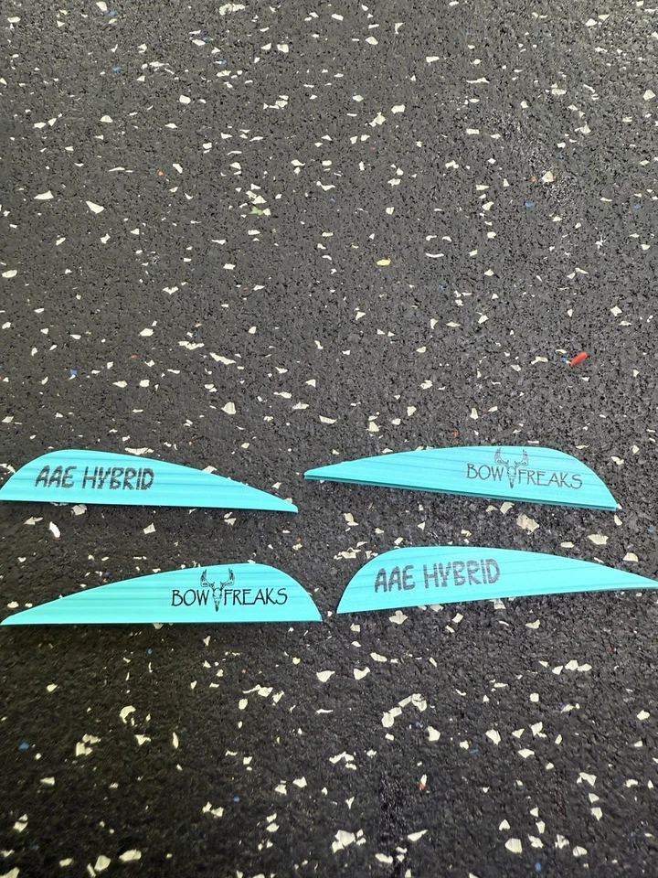 AAE Hybrid 26 Custom Bowfreaks Vanes 100 pack Teal  - Image 1 of 1