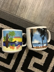 2 Hawaii Hilo Hattie Coffee Tea Cup Mugs Souvenir - Picture 1 of 7