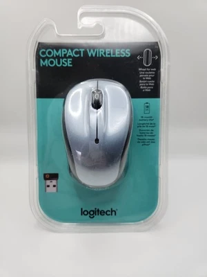 Logitech Compact Wireless Mouse (Silver) 910-005691 - Image 1 of 4