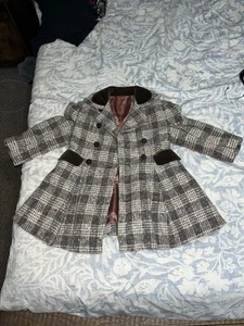 Peggy'n Sue Vintage Girls Wool Peacoat Size 5 (P75) - Picture 1 of 17