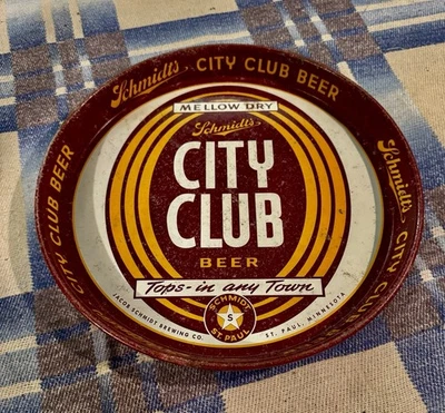Vintage Rare Schmidt’s Brewing Co City Beer Club Beer Tray - Image 1 of 4