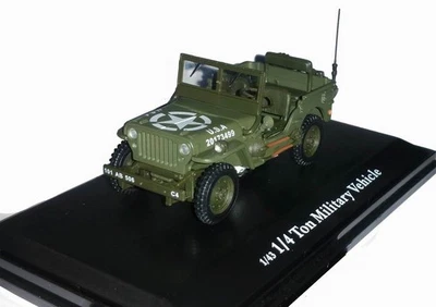 Auto Jeep Willys Aperta Militare US ARMY D-DAY 6 Giugno 1944 Oliex 1/43 - Immagine 1 di 4