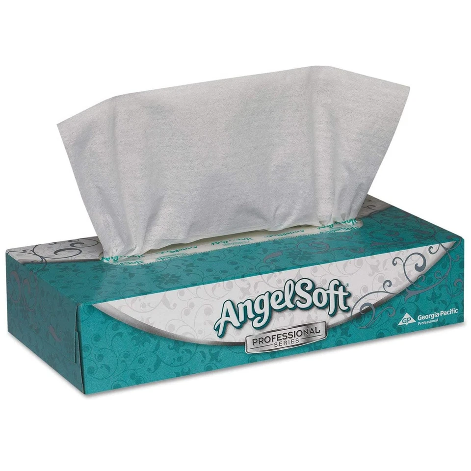 Angel Soft Professional Series 2-Ply Facial Tissue 7.6 x 8.8" Flat Box 100 per - Image 1 of 1