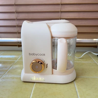 BEABA Babycook Solo 4 in 1 Homemade Baby Food Maker Cooker Processor Grey EUC - Image 1 of 4