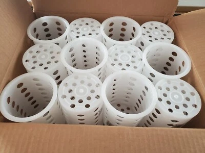 TableCraft PP33 White Polypropylene Flatware Cylinder LOT OF 12x - Image 1 of 3