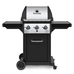 Broil King Monarch 320 3-Burner Grill on 2-Wheel Cart, 22in., Propane - Picture 1 of 10