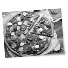 8X10" Prints(No Frames) - Bw - Tasty Pizza Italian Food Traditional  #43371