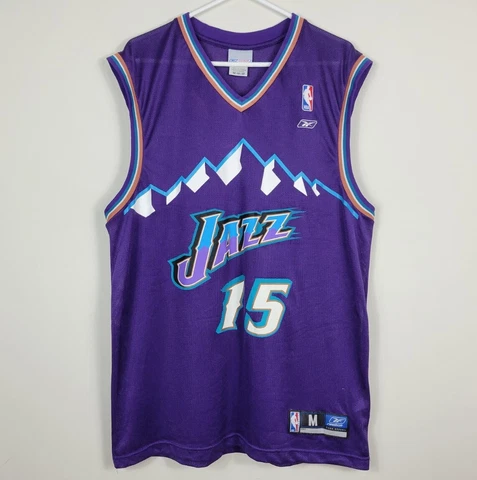 Matt Harpring #15 Utah Jazz NBA Reebok Team Apparel Basketball Jersey Mens M Cover