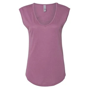 NEW Boutique Sleeveless V-Neck Softy Trendy Classic Summer Top Berry Large L - Picture 1 of 3