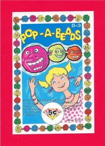Vintage Monster Pop Beads 1980's Gumball Vending Machine Sign Old Store Stock - Picture 1 of 1
