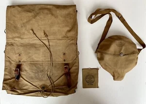 Vtg Boy Scouts of America BSA 1950s Equip Lot- Yucca Back Pack, Mess Kit, Mirror - Picture 1 of 24