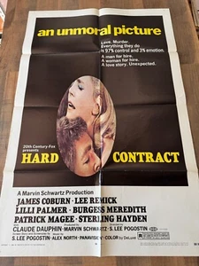 James Coburn, Lee Remick, Lili Palmer - HARD CONTRACT - 1 Sheet - Picture 1 of 1