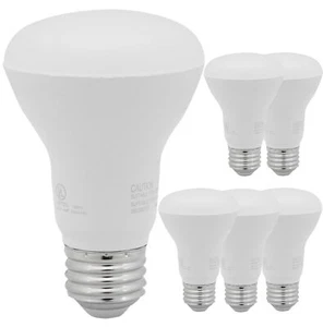 6Pack LED R20 Reflector Light Bulb, 8 Watts (50W), Dimmable, 4000K, E26, 525LM - Picture 1 of 1