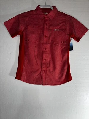 Camisa de pesca Silver Bait para niños talla 14/16 roja nueva Foto 1 de 4
