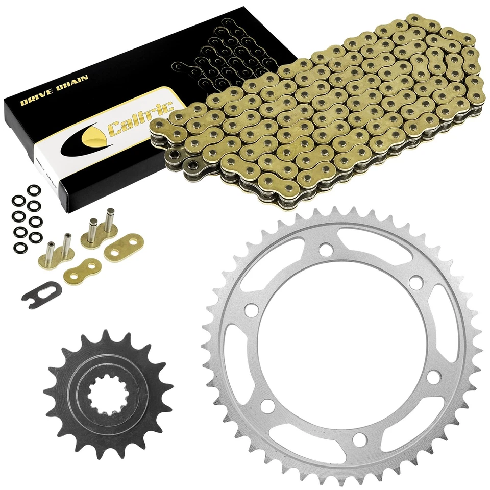 Kit de corrente e rodas dentadas de anel-O de ouro para Kawasaki ZR1100 ZRX1100 1997-2000 - Imagem 1 de 4
