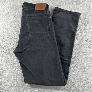 Orvis Corduroy Pants Mens 32x32 Gray Cords 5 Pocket Straight Leg Preppy Minimal - Picture 1 of 11