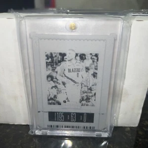 2019-20 Contenders Draft Pick Damian Lillard Druckplatte 1/1 - Bild 1 von 6