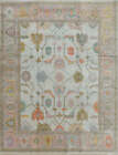 Multi Size Contemporary Oushak Rug Soft Pink Accent 5x8, 6x9, 8x10, 9x12, 10x14