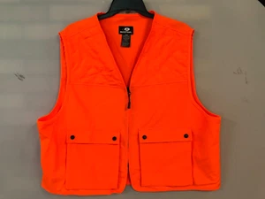 Mossy Oak Men's Zip Front Hunting Vest Hiking Outdoor Blaze Orange Size L/XL - Picture 1 of 10