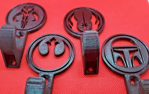 4 Stück Deko Haken Star Wars inspiriert entworfen, um Erinnerungen und Sachen zu halten - Bild 1 von 8