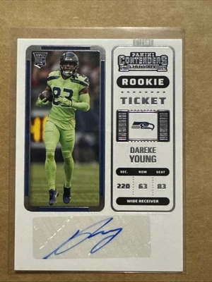 2022 Panini Contenders - Rookie Ticket Dareke Young #255 (AU, RC) - Image 1 of 2