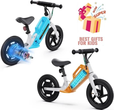 3-8 Year Kids Electric Balance Bike Dirt Motorbike 12'' High Spped Bicycle Child - Image 1 of 4