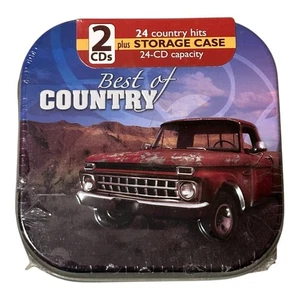 Best of Country  2-CD Set + 24-CD Storage Tin Case | Various Artists | NEW Seal - Picture 1 of 2