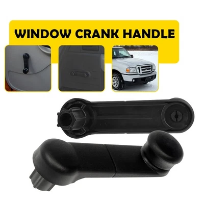 Inside Manual Window Crank Handles Black Fit 1993-14 Ford Ranger/Windstar/F150 A - Image 1 of 4