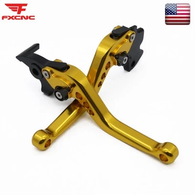 Palancas de freno y embrague FXCNC para Kawasaki Ninja 500 Z500 2024-2025 dorado corto EE. UU. Foto 1 de 4