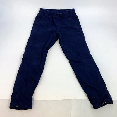 Crewcuts Navy Blue Cargo Pants Kids Size 12 Drawstring Elastic Waist Pockets - Image 1 of 4