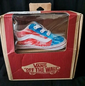 Vans Off the Wall Neugeborenes Baby Größe 2,0 Old Skool Krippe Schuhe Batik Mehrfarbig - Bild 1 von 11