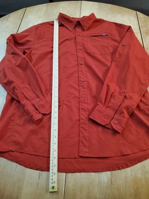 Camisa masculina Gerry Renegade campo ao ar livre vermelha manga longa botão para cima XXL nova sem etiquetas - Imagem 1 de 4