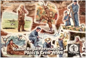 ITALIAN REGIA AERONAUTICA PILOTS & CREW WWII 1:72 WATERLOO - Imagen 1 de 2